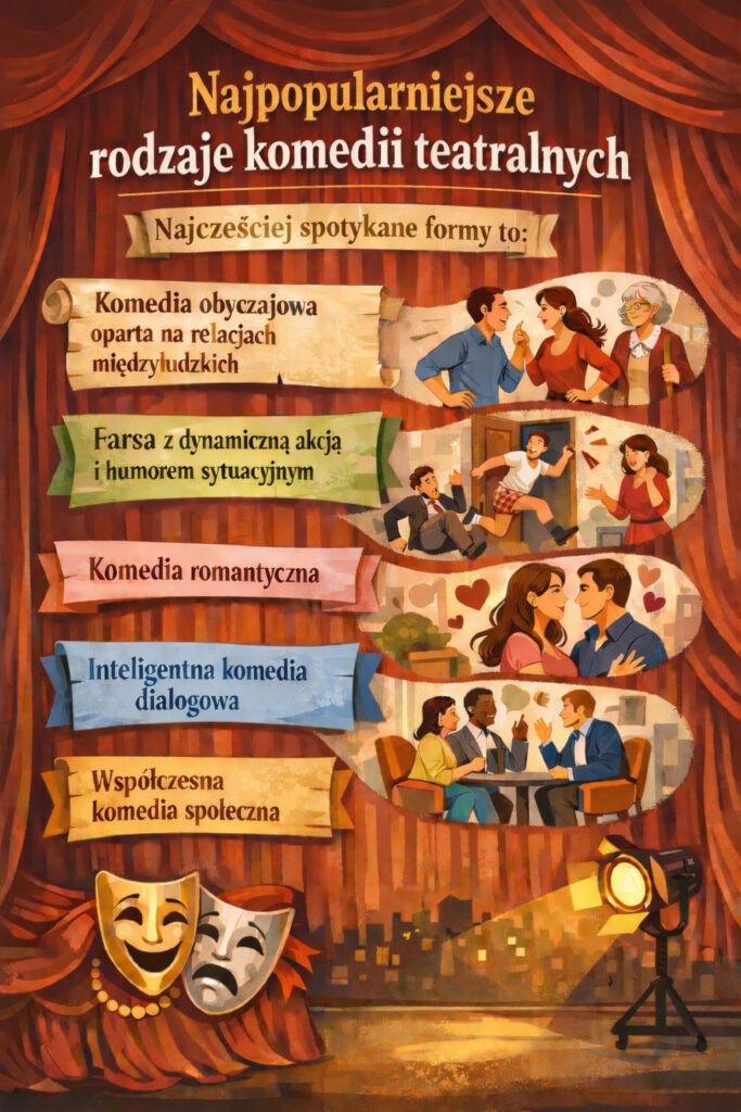 Najpopularniejsze rodzaje komedii teatralnych