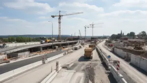 Postępy prac przy budowie nowej infrastruktury komunikacyjnej